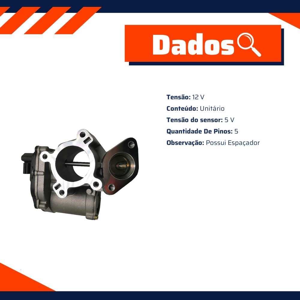 Válvula Egr 12V para Renault Master - Gauss - GI2005