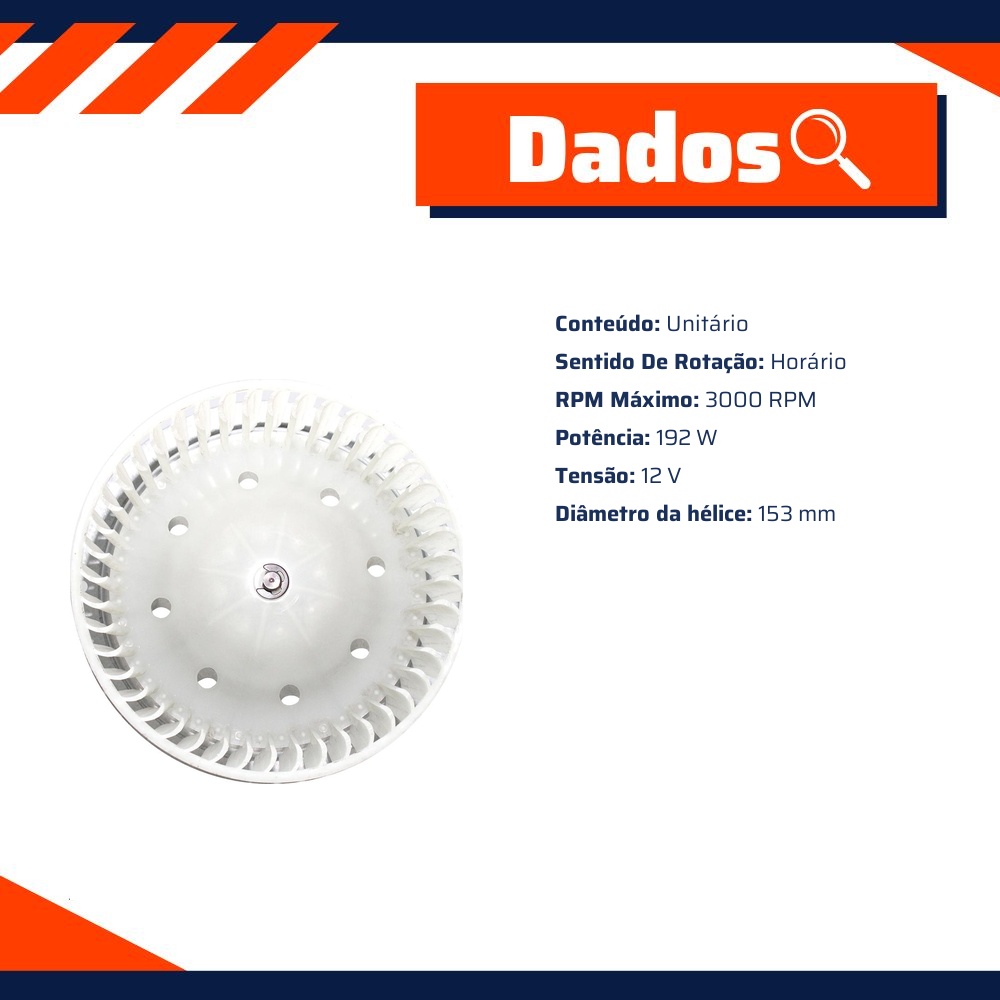 Motor do Ventilador Interno - Gauss - GE4846