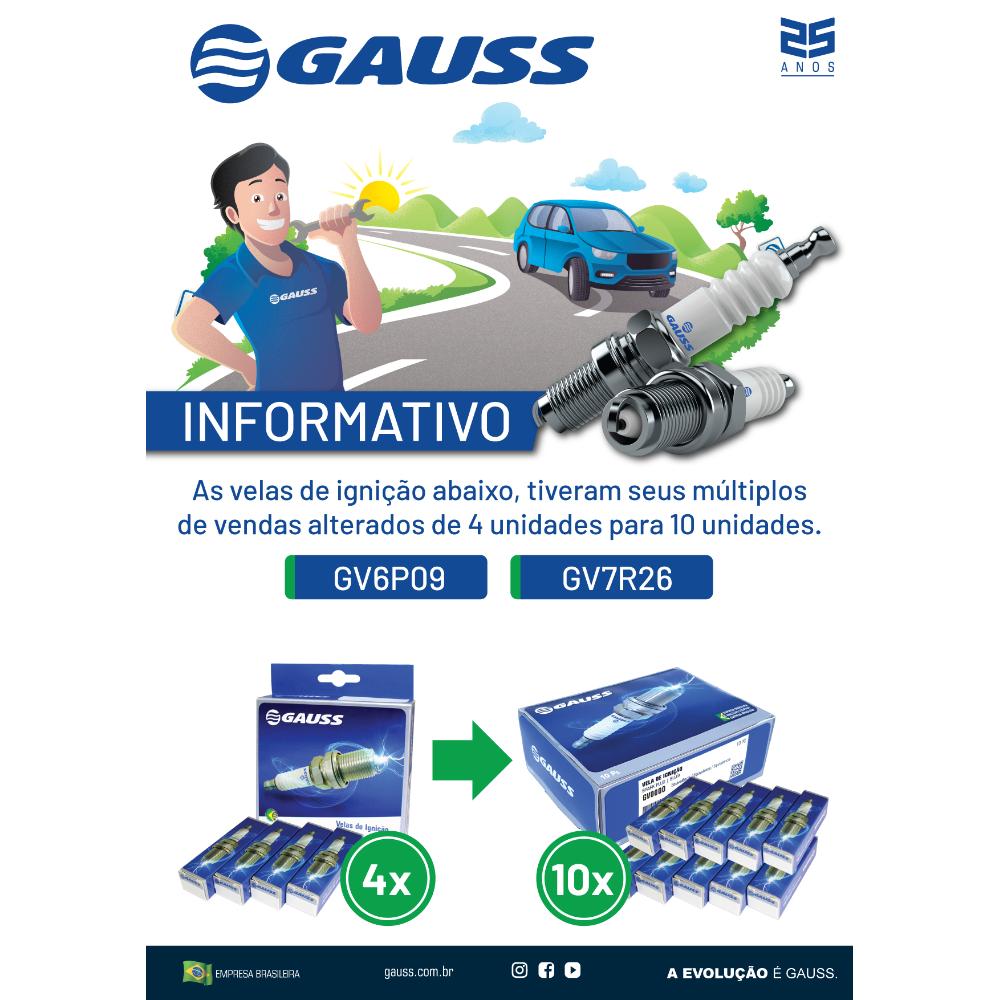 Vela de Ignição - Gauss - GV7R26