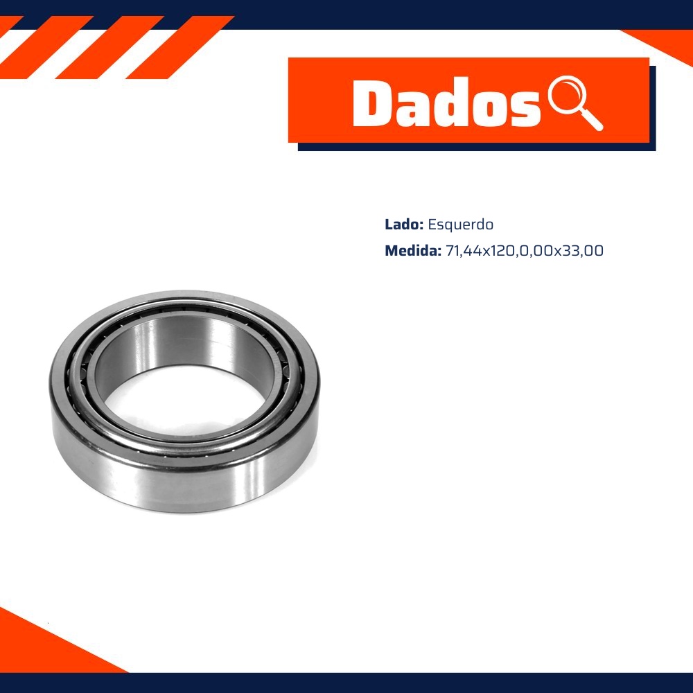 Rolamento Roda Diferencial Esquerdo - Cobra Automotiva - 47420490