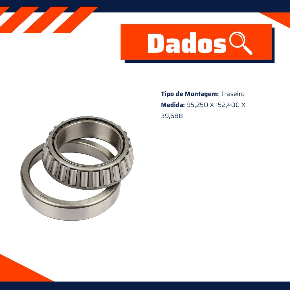 Rolamento Roda Diferencial - Cobra Automotiva - 592A594A