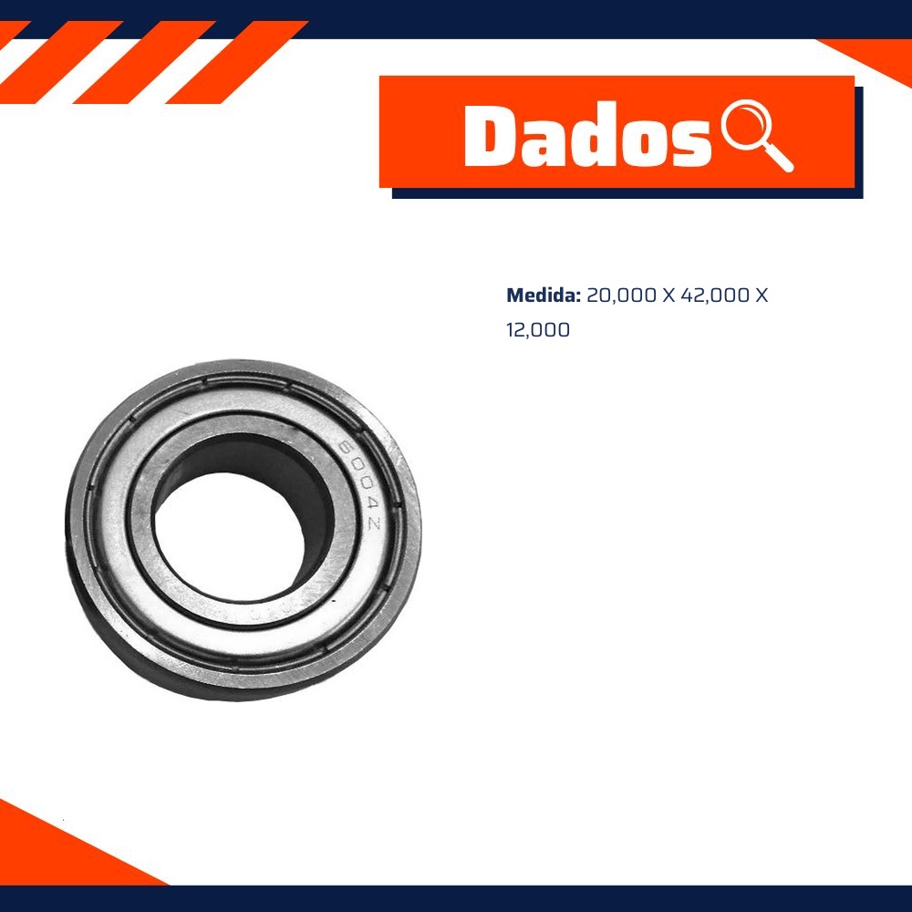 Rolamento Roda - Cobra Automotiva - 6004Z