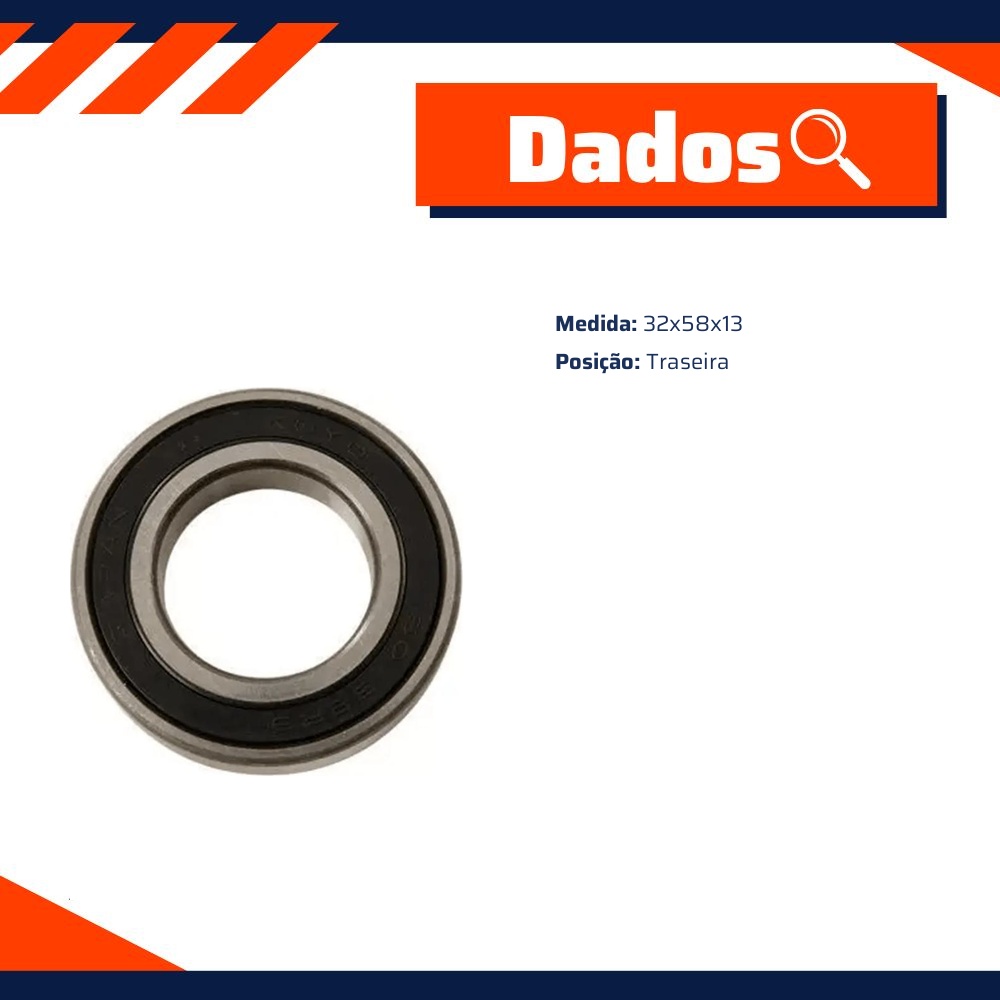 Rolamento Roda Traseira para Honda TRX 420 FOURTRAX - Cobra Automotiva - 60/32 2RS C