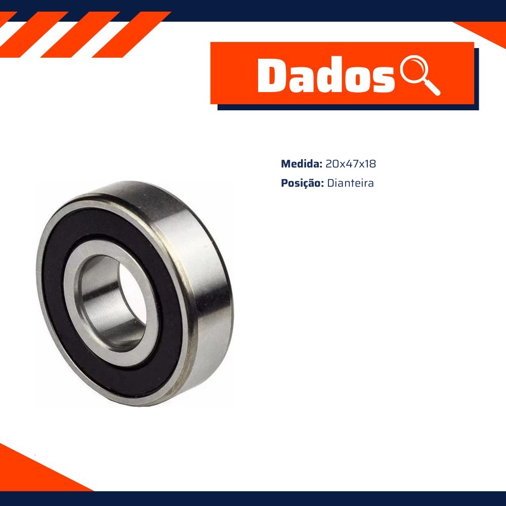 Rolamento Bomba Hidraulica para Fiat 190 - Cobra Automotiva - 62204 2RSC3 C