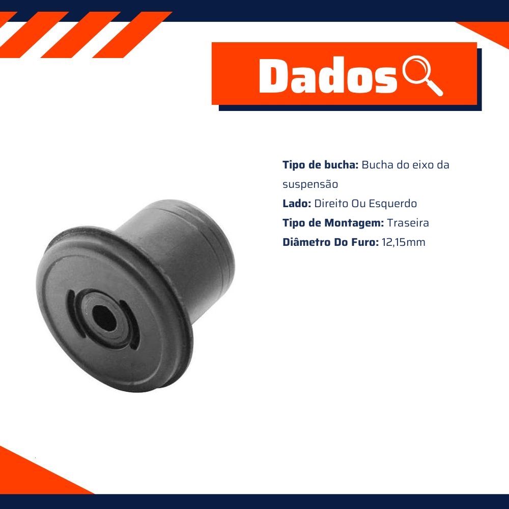 Bucha Eixo Traseiro para Fiat Palio - Cobra Automotiva - B2314 C
