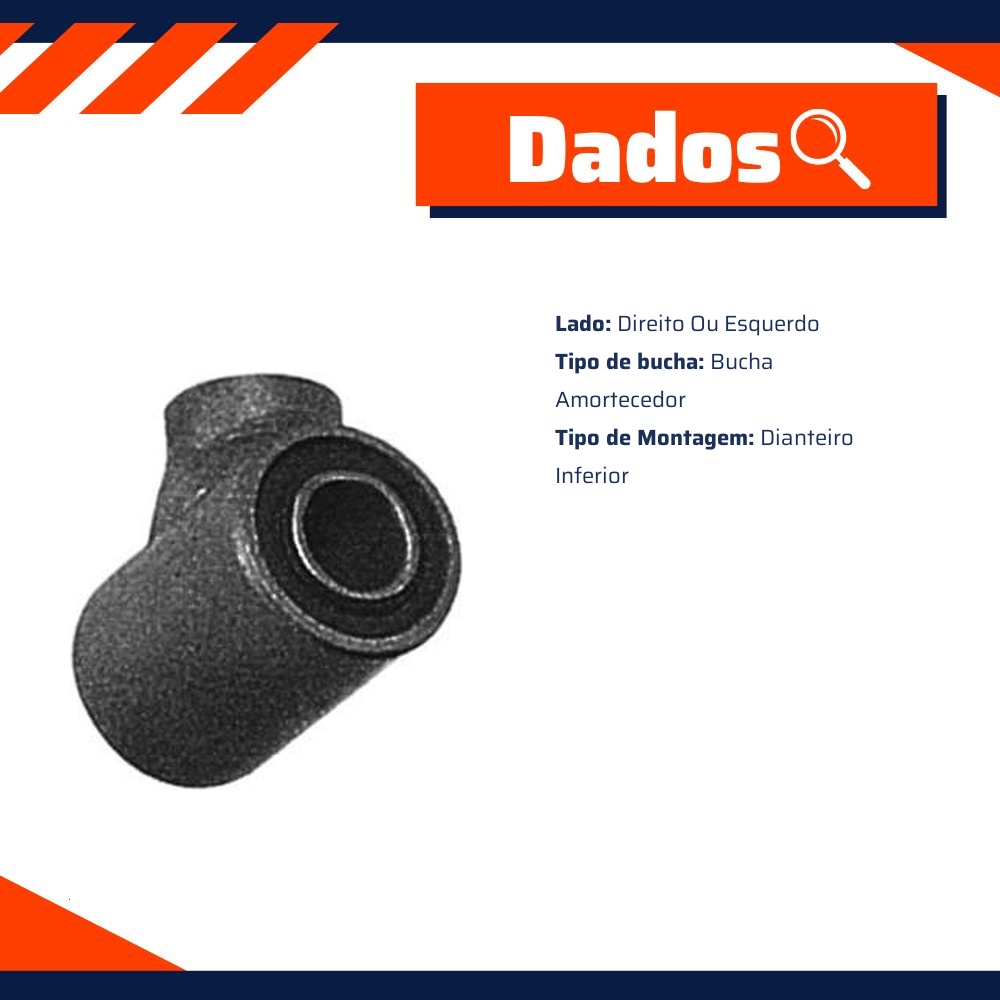 Bucha Inferior Amortecedor Dianteiro - Cobra Automotiva - B3550