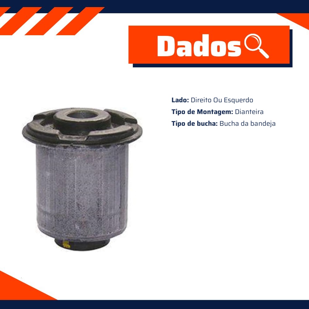 Bucha Traseira Bandeja Dianteira para Hyundai Tucson e KIA Sportage - Cobra Automotiva - B9122 C