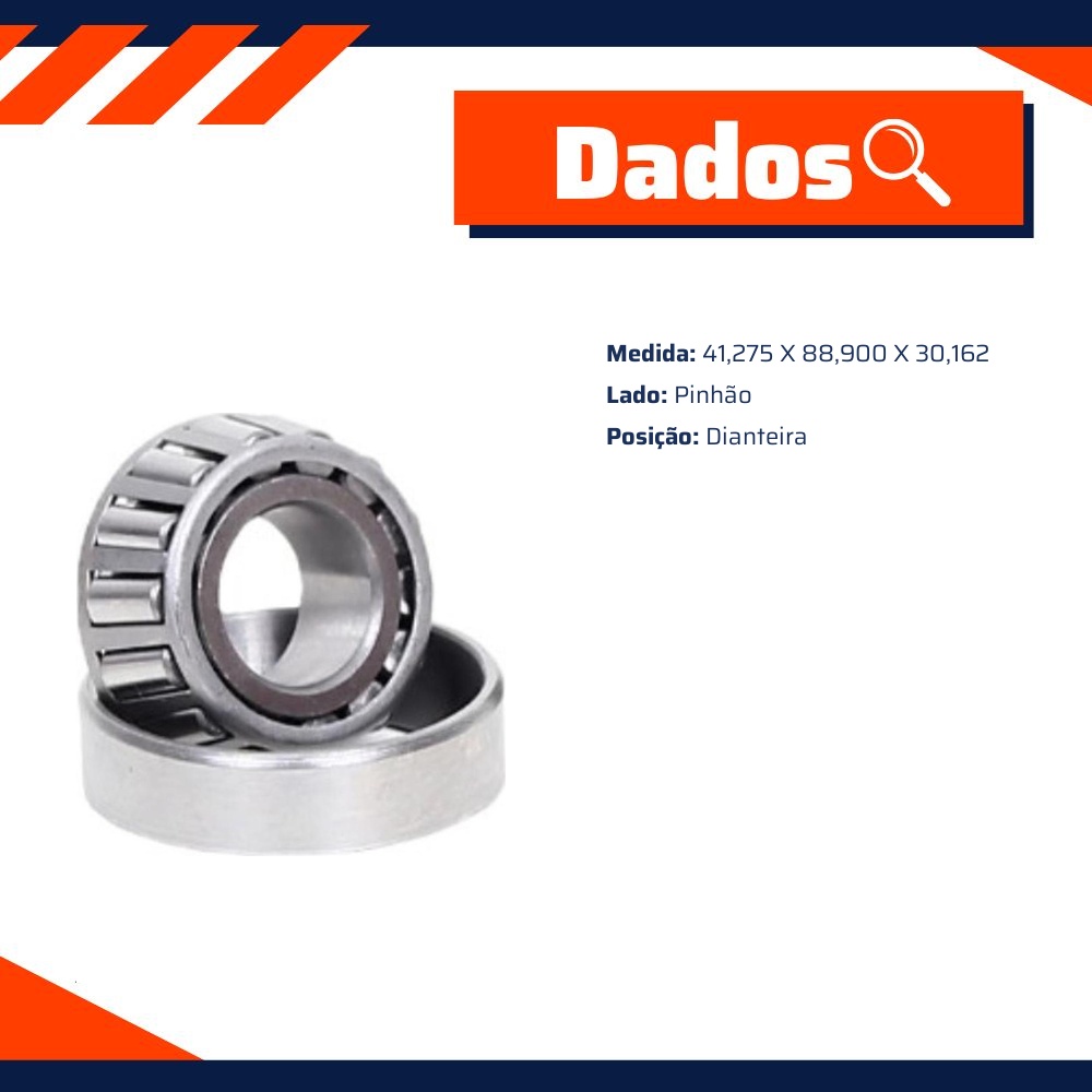 Rolamento Diferencial Dianteiro - Cobra Automotiva - HM803110146
