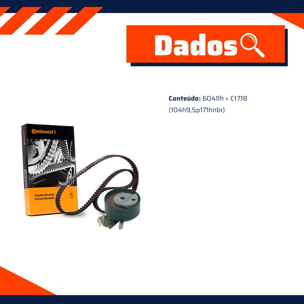 Kit Correia Dentada Sincronizadora - Cobra Automotiva - KT1245