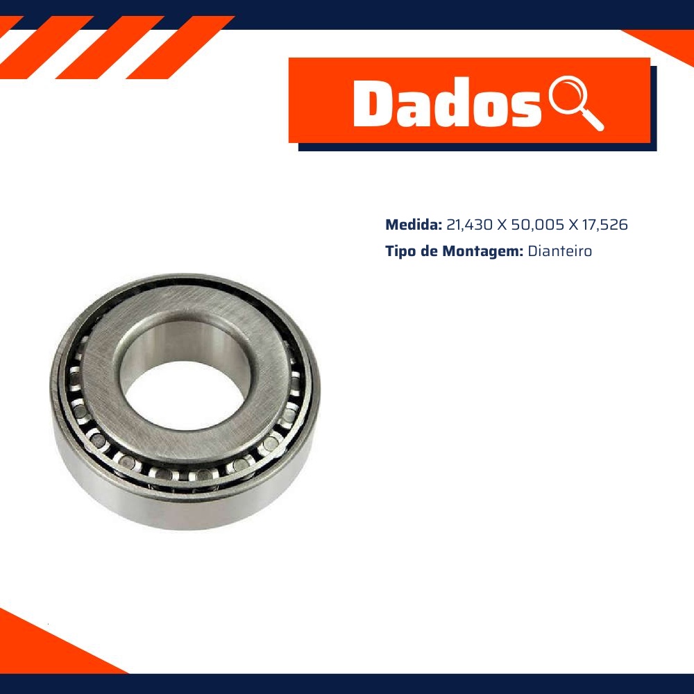 Rolamento Roda Diferencial - Cobra Automotiva - M12610649 / PRM12610649