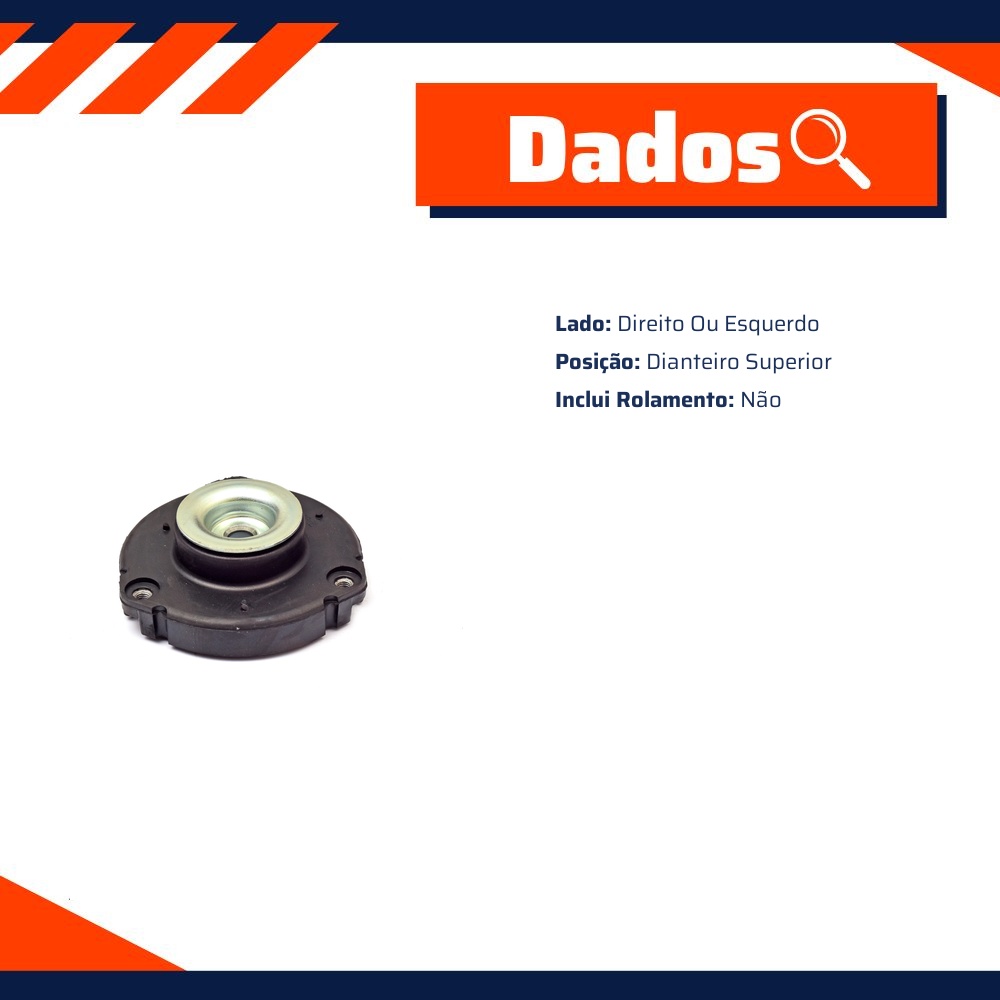 Coxim Suporte Superior Amortecedor Dianteiro Sem Rolamento - Cobra Automotiva - SA7950
