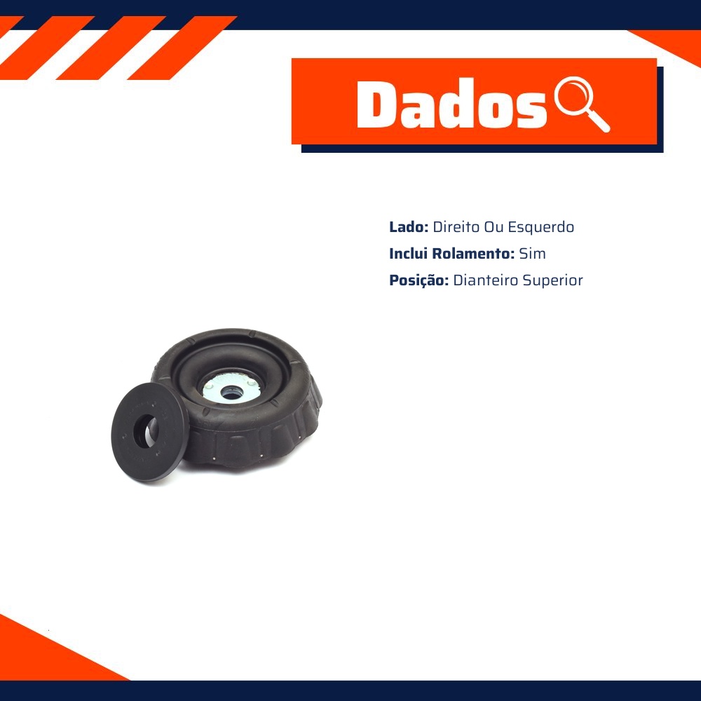 Coxim Suporte Superior Amortecedor Dianteiro Com Rolamento - Cobra Automotiva - SA9131R