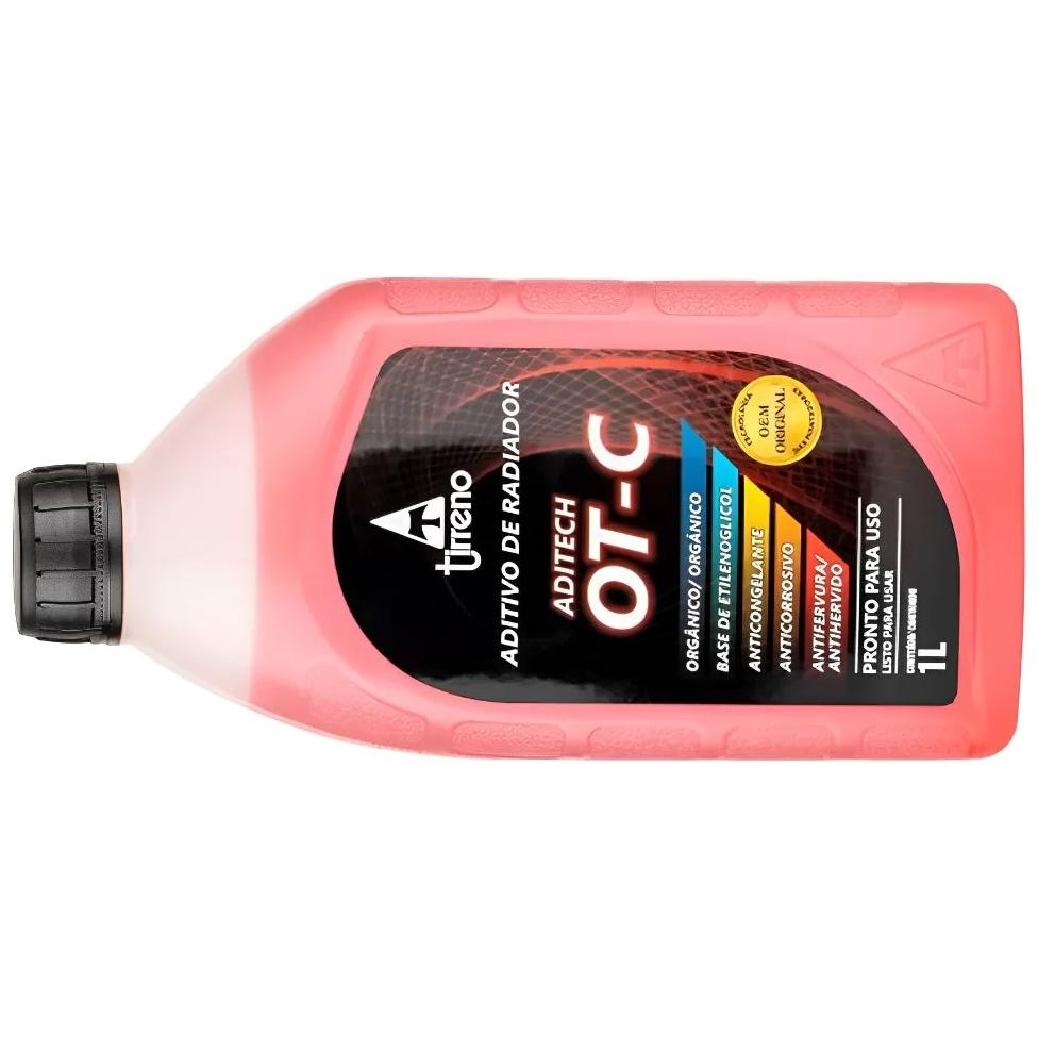 Aditivo para Radiador Laranja Tirreno Aditech OT-C Orgânico Pronto para Uso 1 Litro - Tirreno - FLU/DS/296FU1