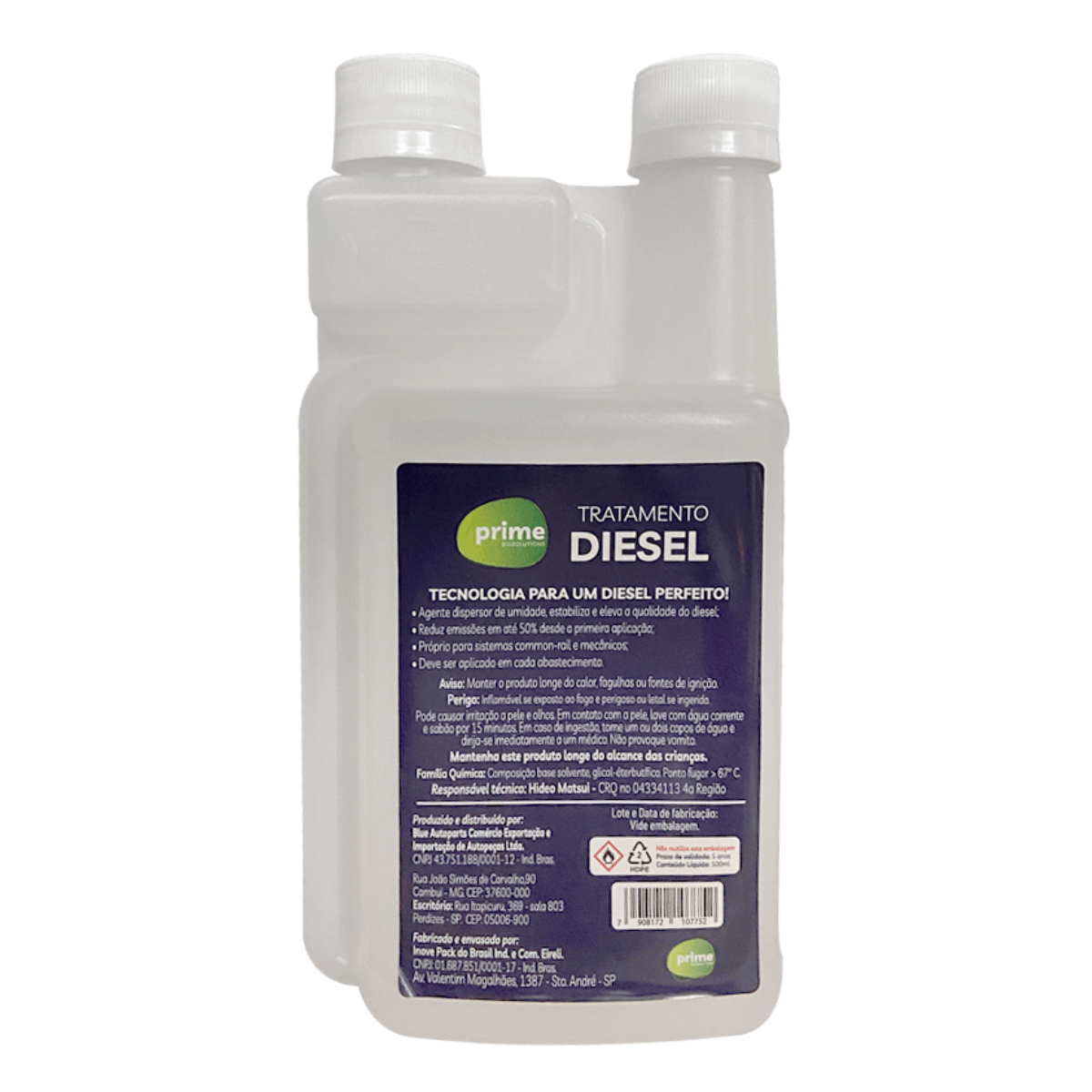 Aditivo De Tratamento Para Diesel 500 mL - Prime Biosolutions