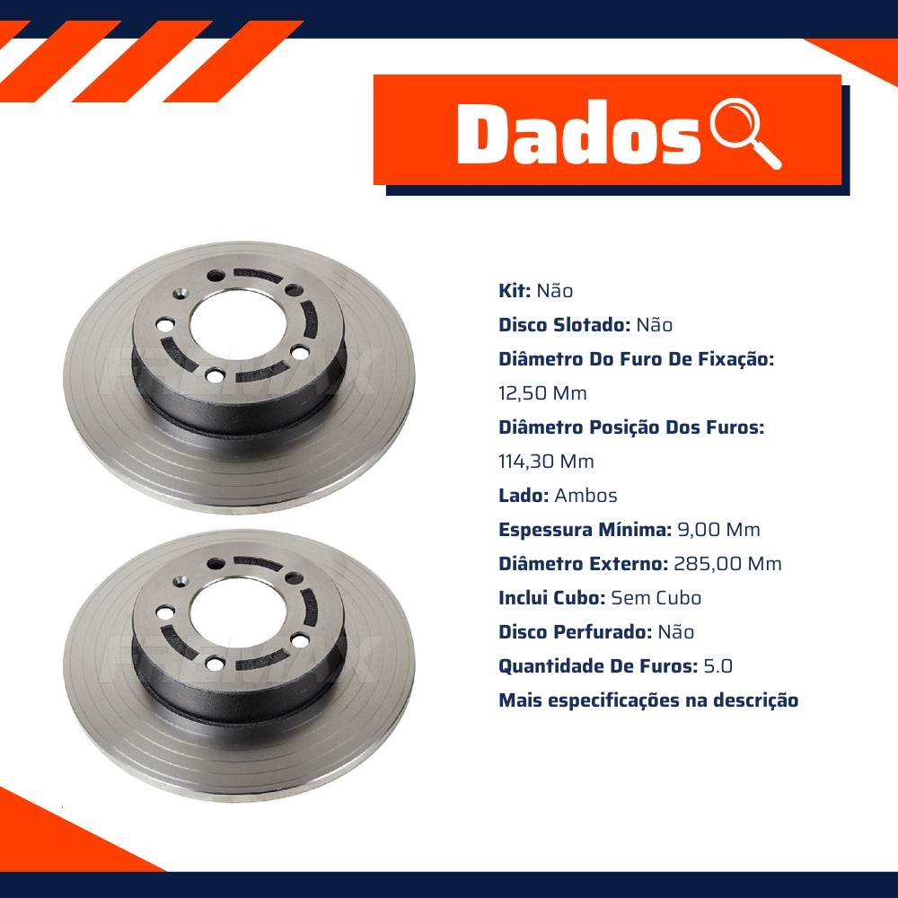 Par Disco de Freio Traseiro para JAC J5 e J6 - Fremax - BD4709