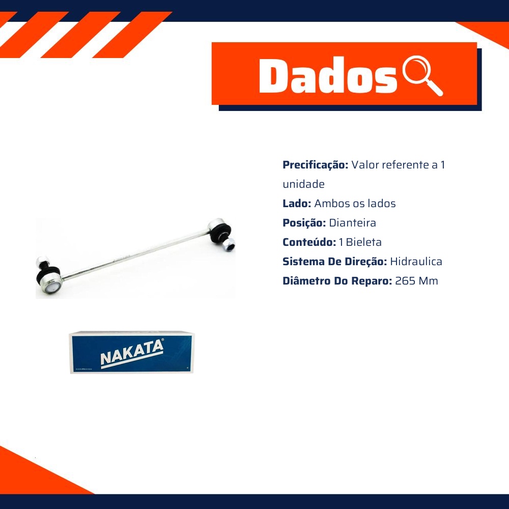 Bieleta para Dodge Journey e Fiat Freemont - Nakata - N 99256