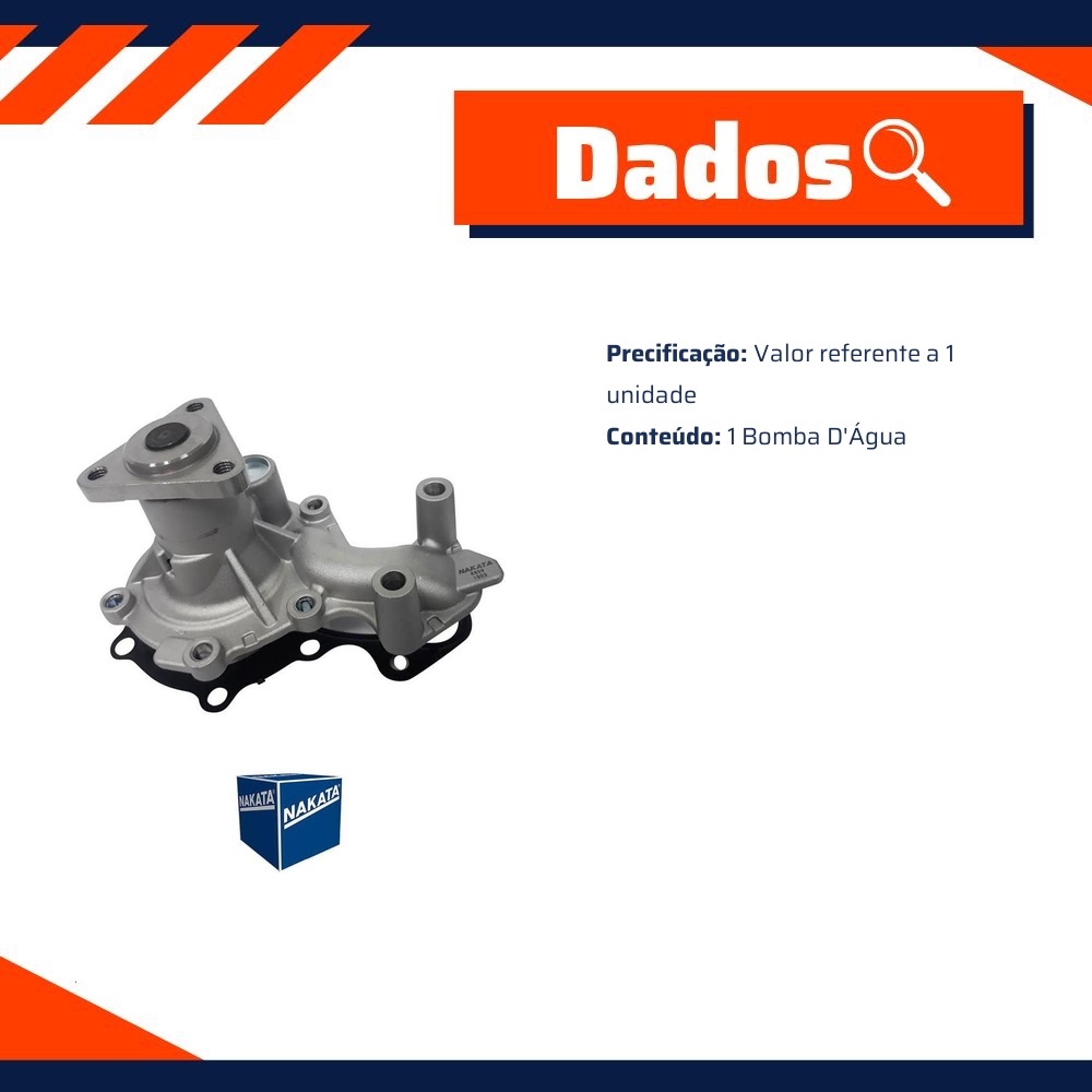 Bomba D'Água para Ford Ka e Ka Sedan - Nakata - NKBA02060