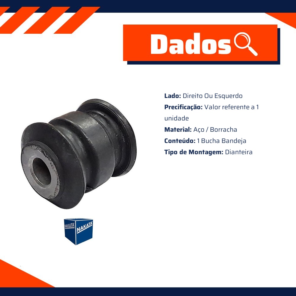 Bucha da Bandeja Dianteira para Honda City e FIT - Nakata - NB17015