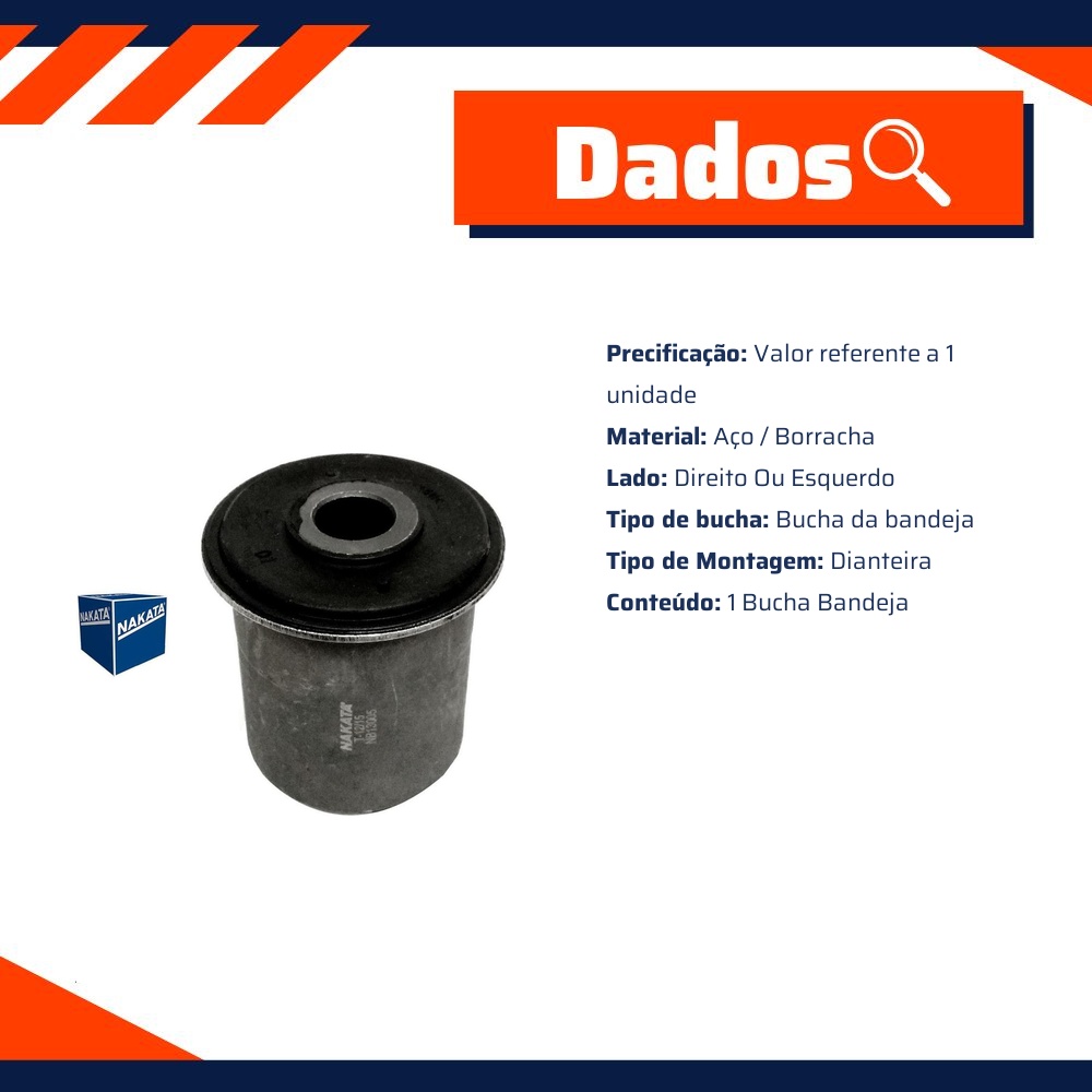 Bucha da Bandeja Dianteira para Chevrolet Blazer e S10 - Nakata - NB13005