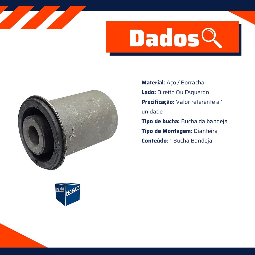 Bucha da Bandeja Dianteira para Nissan Frontier - Nakata - NB16007