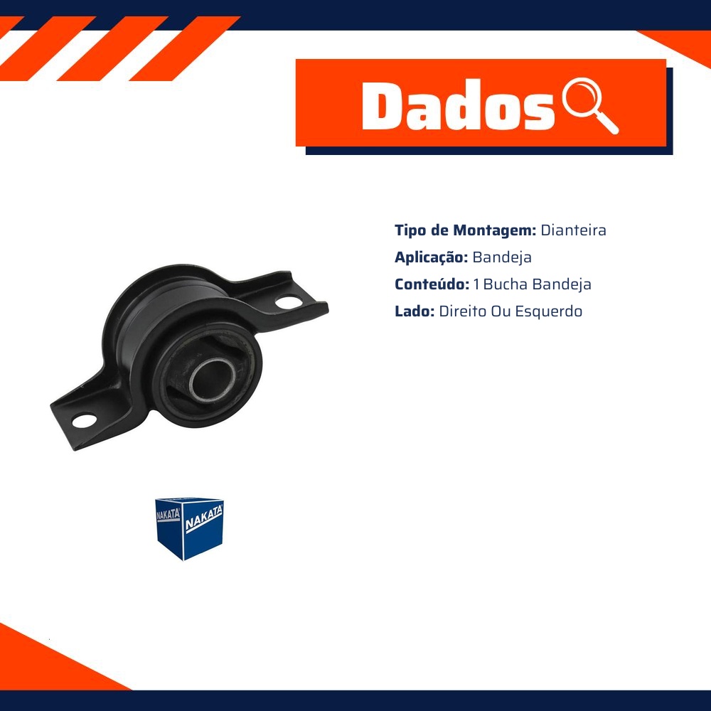 Bucha da Bandeja Dianteira para Ford Focus e Focus Sedan - Nakata - NB12021