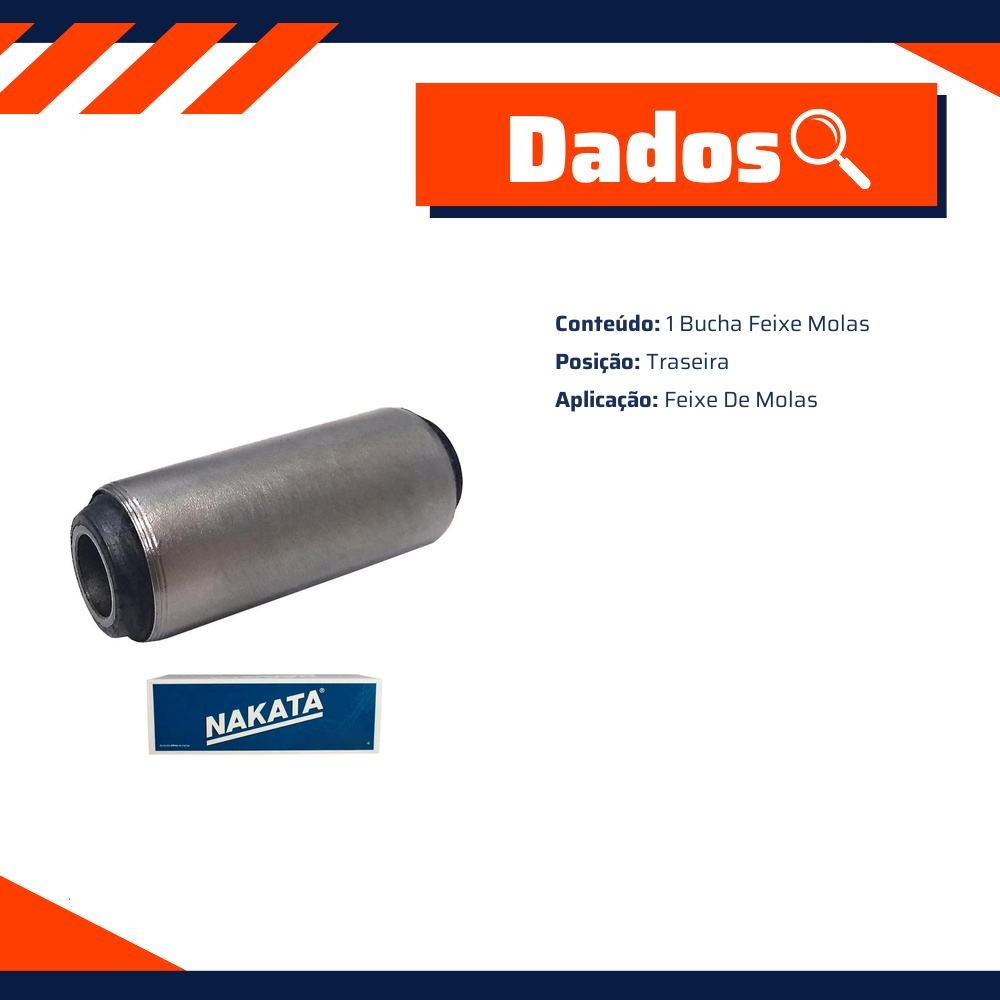 Bucha do Feixe de Molas Traseiro para Ford Ranger - Nakata - NB12010