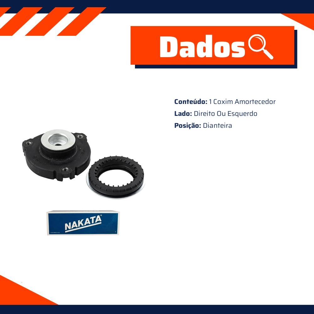 Coxim Amortecedor Dianteiro - Nakata - NB21018