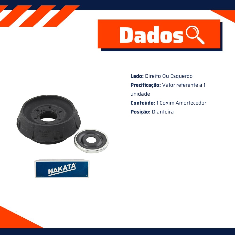 Coxim Amortecedor Dianteiro - Nakata - NB26027