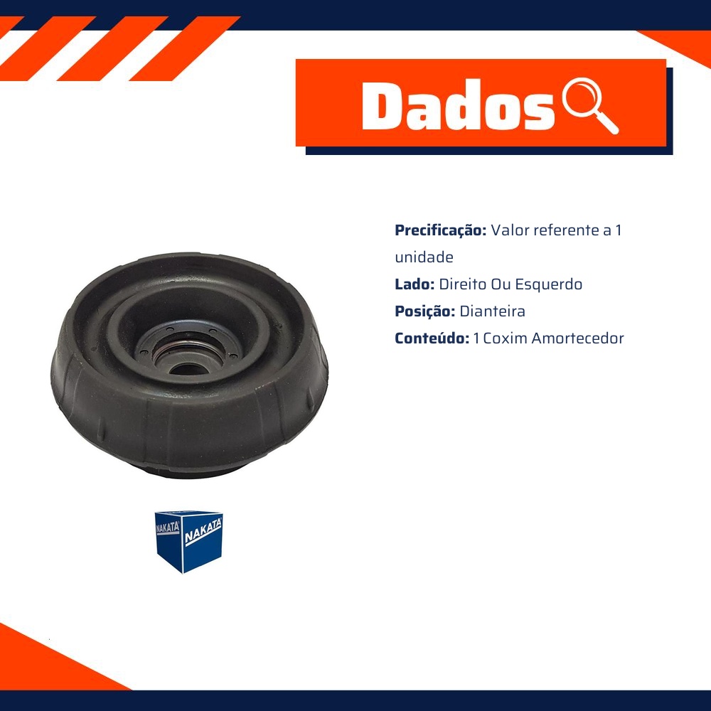 Coxim Amortecedor Dianteiro - Nakata - NB26001