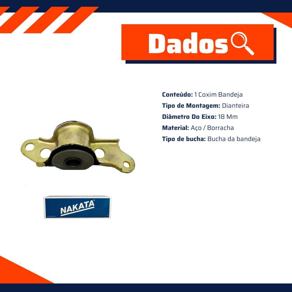 Coxim DA Bandeja Dianteira - Nakata - NB94027