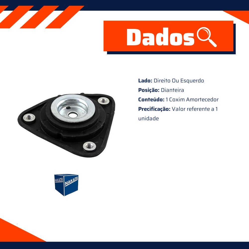 Coxim de Amortecedor Dianteiro para Ford Focus e Focus Sedan - Nakata - NB22051