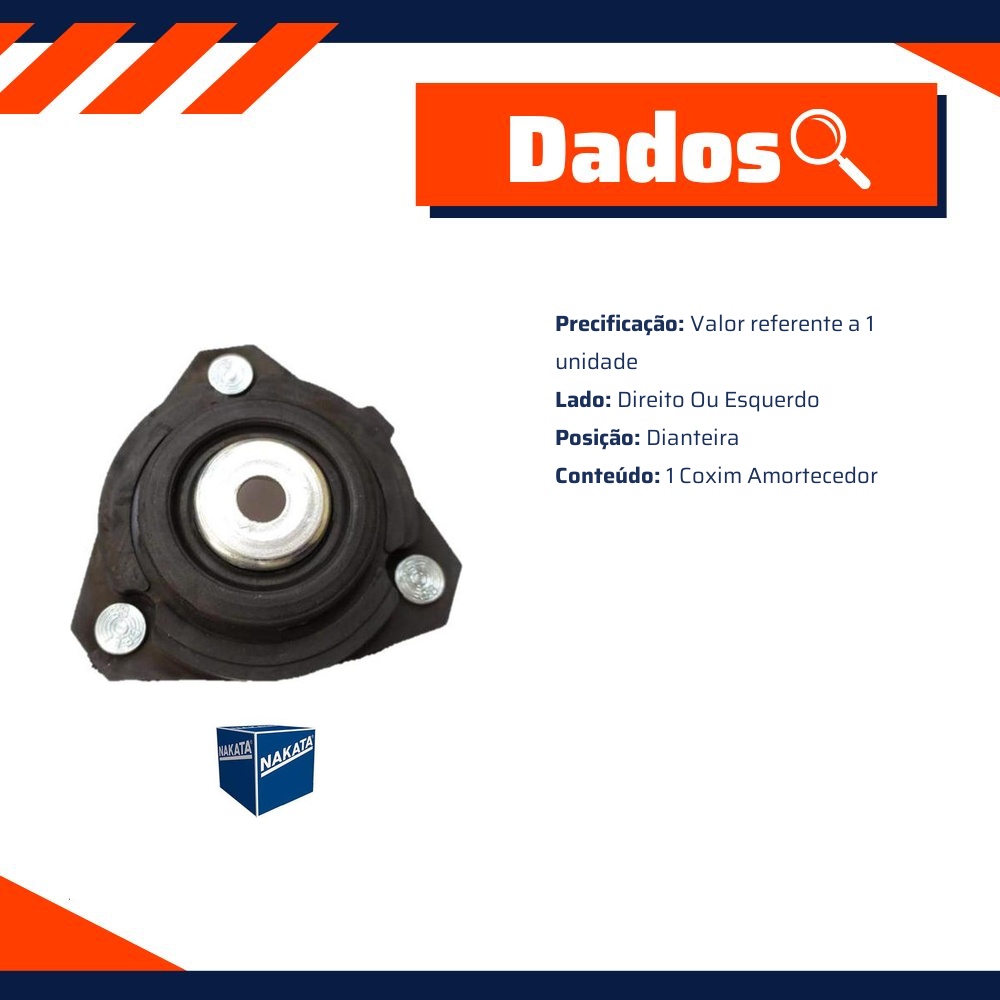Coxim de Amortecedor Dianteiro - Nakata - NB22004