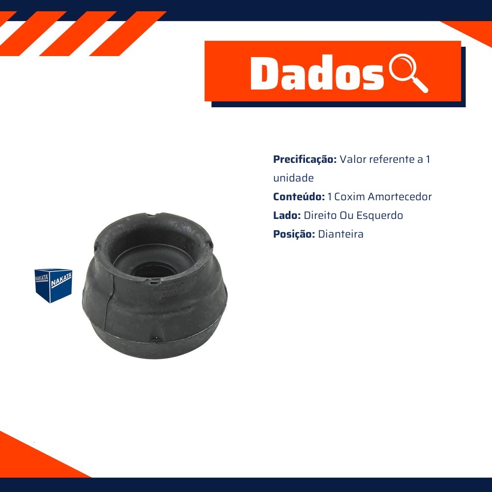 Coxim de Amortecedor Dianteiro - Nakata - NB21065