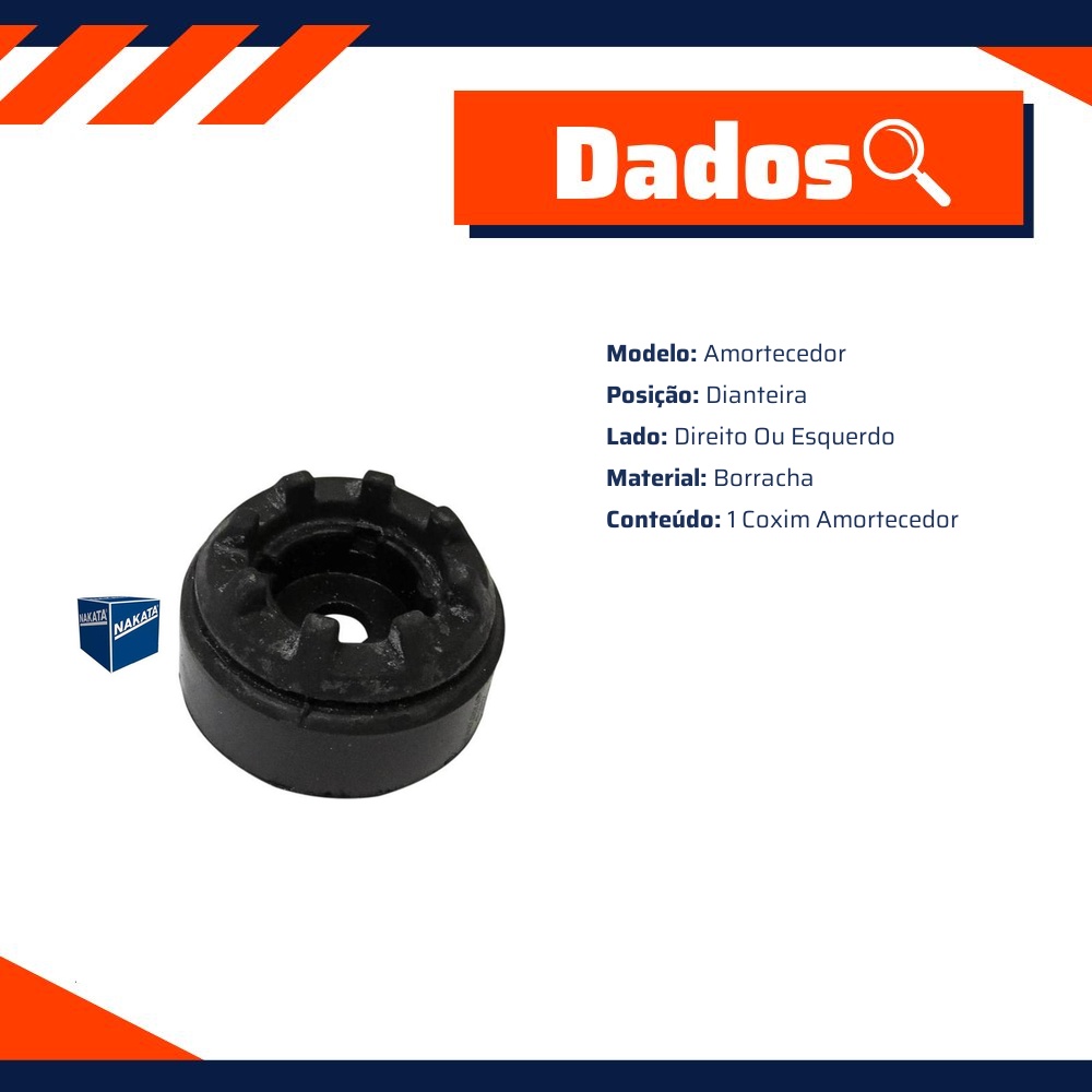 Coxim de Amortecedor Dianteiro - Nakata - NB24048