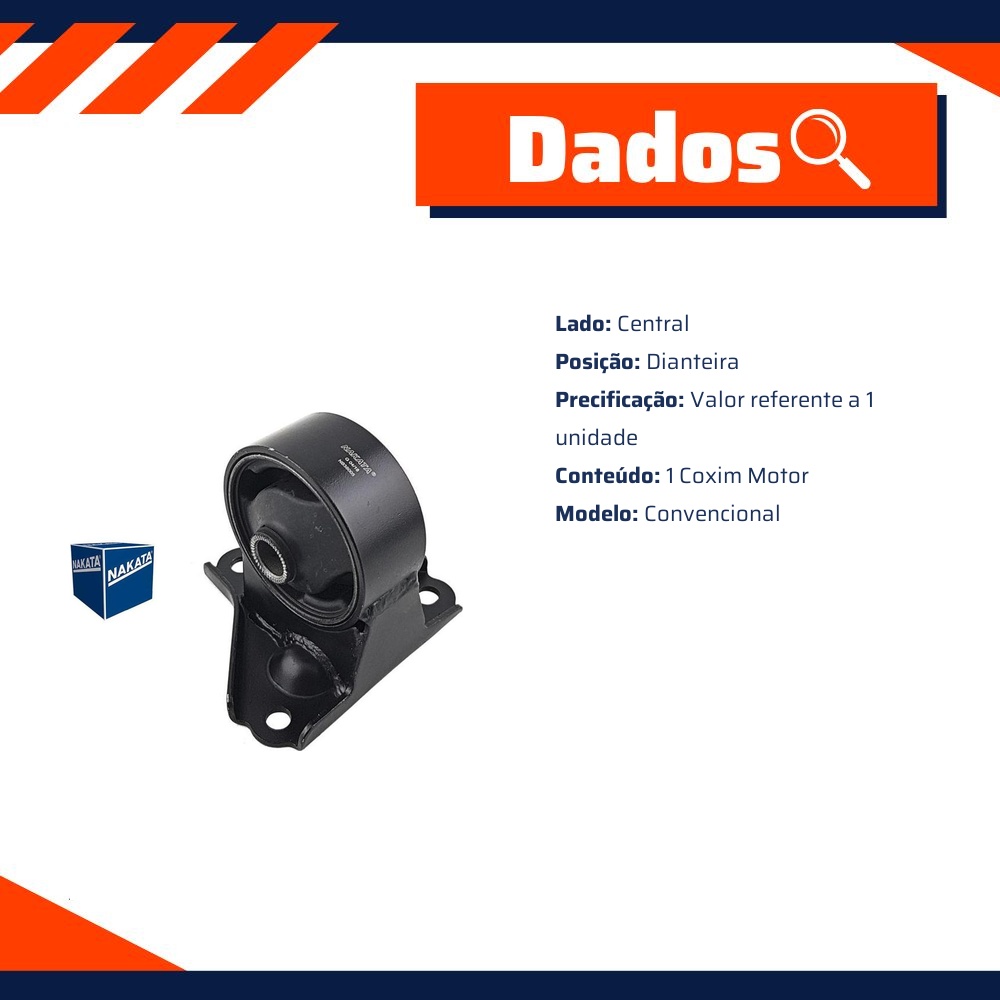 Coxim do Motor Dianteiro Central para Hyundai Tucson - Nakata - NB38005