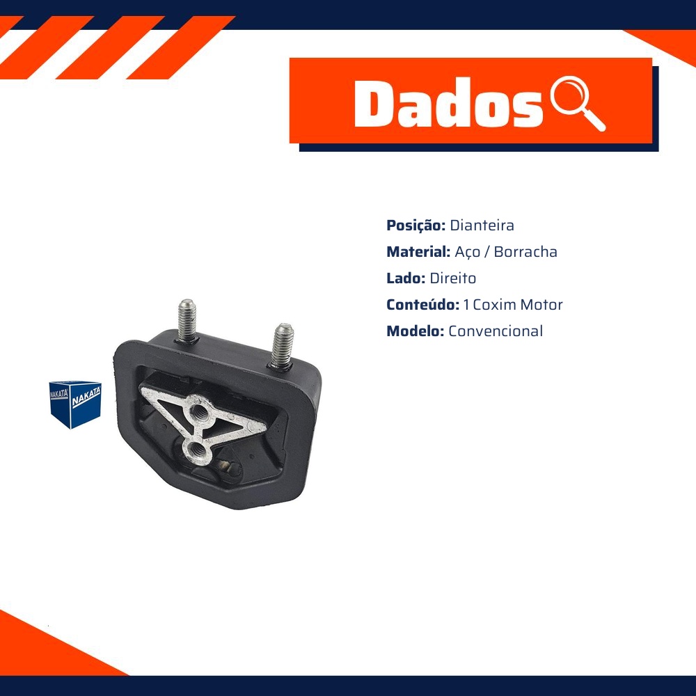 Coxim do Motor Dianteiro Direito - Nakata - NB33064