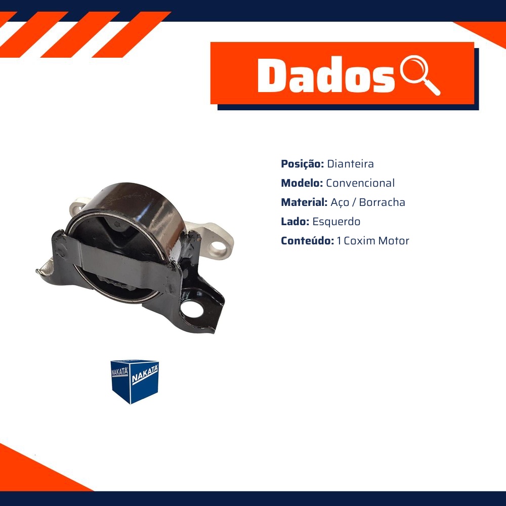Coxim do Motor Dianteiro Esquerdo para Renault Kwid - Nakata - NB36004