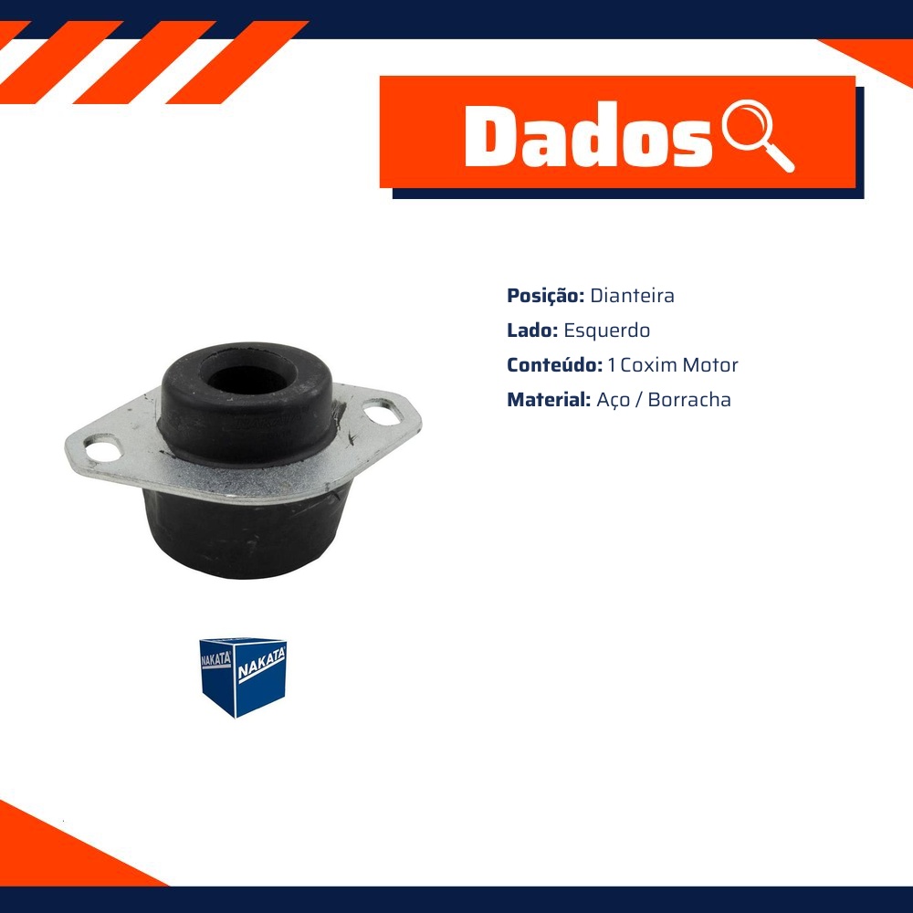 Coxim do Motor Dianteiro Esquerdo - Nakata - NB35014