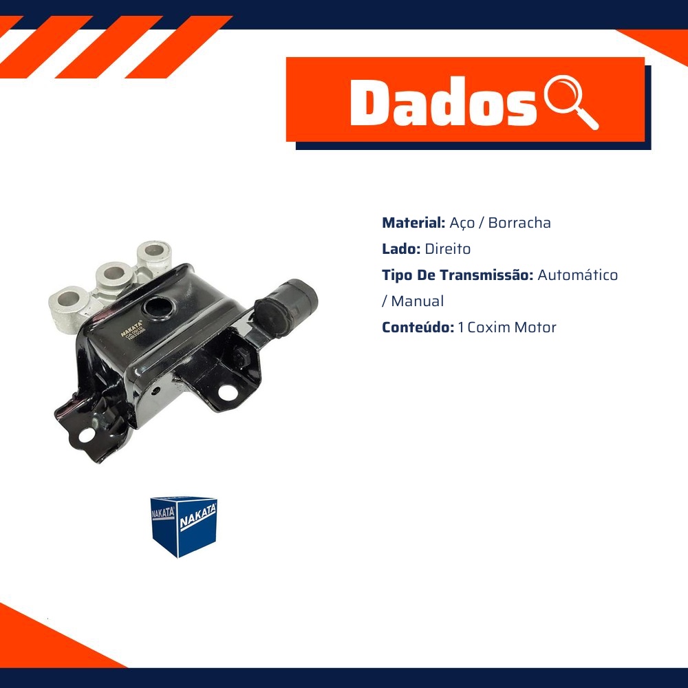 Coxim do Motor Direito - Nakata - NB33086