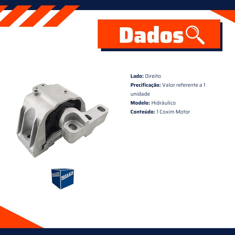 Coxim do Motor Direito - Nakata - NB31045