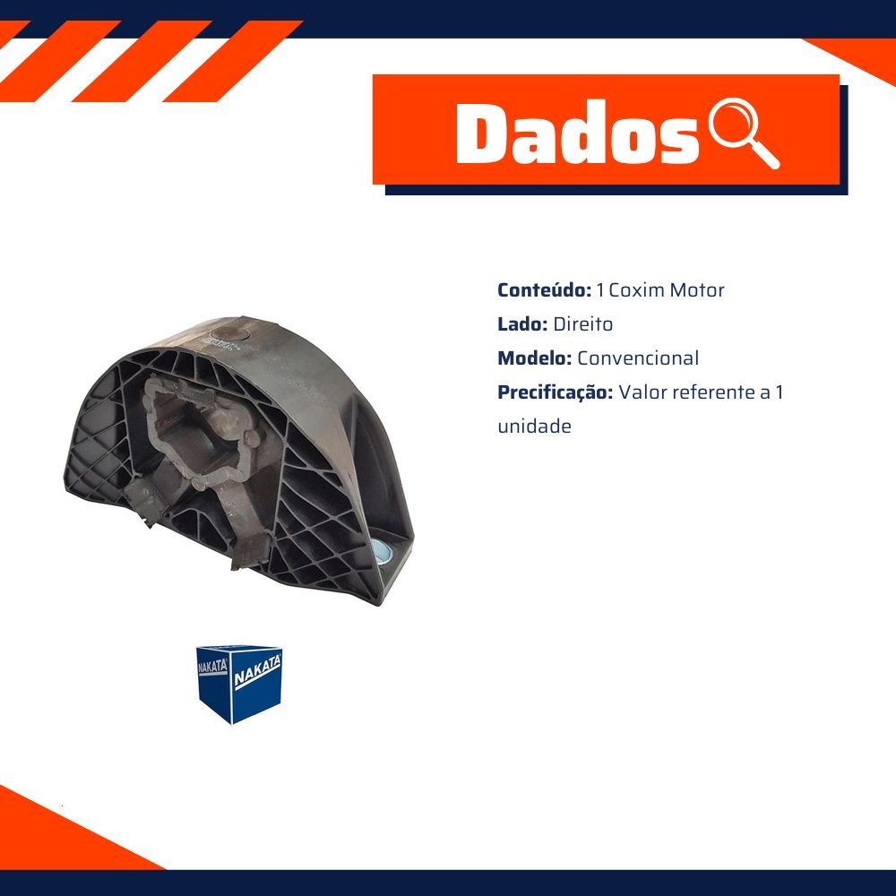 Coxim do Motor Direito - Nakata - NB36000