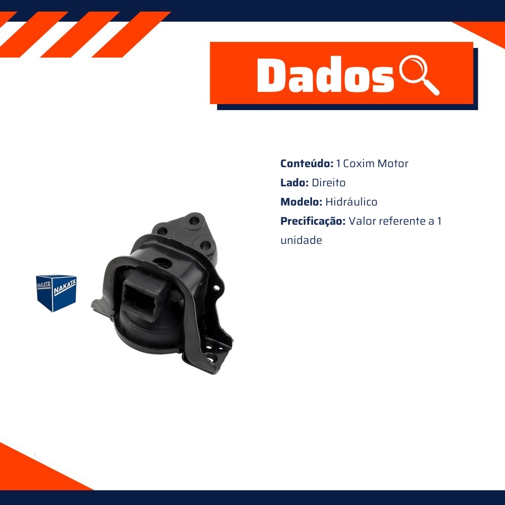 Coxim do Motor Direito para Citroen C3 e C3 Picasso - Nakata - NB35016