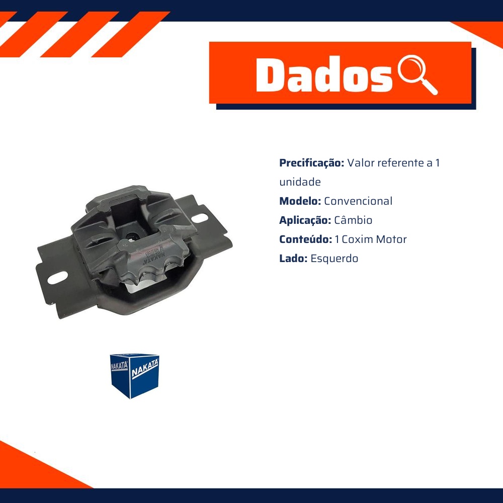 Coxim do Motor Esquerdo - Nakata - NB32083