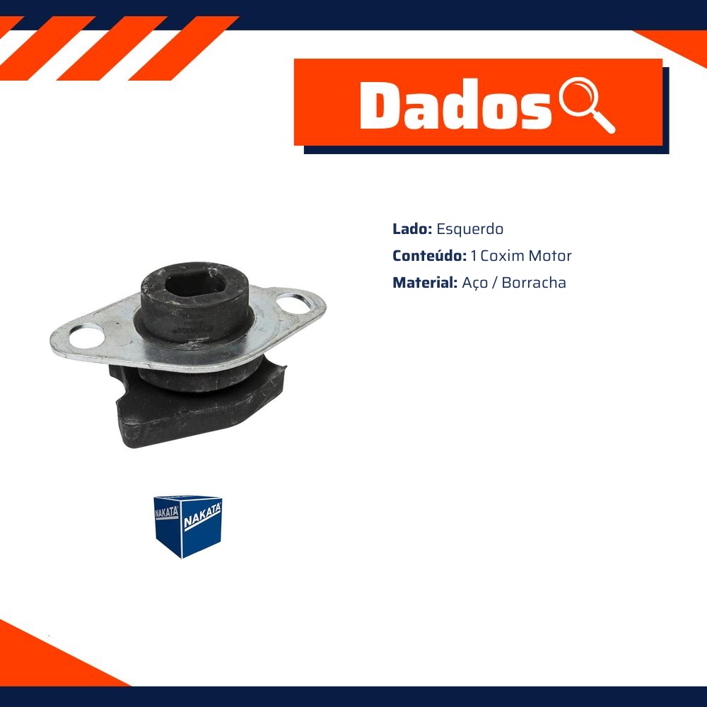 Coxim do Motor Esquerdo - Nakata - NB36013