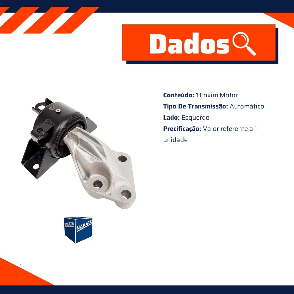 Coxim do Motor Esquerdo - Nakata - NB33092