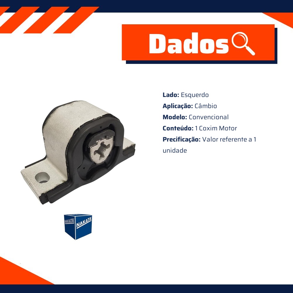 Coxim do Motor Esquerdo - Nakata - NB31085