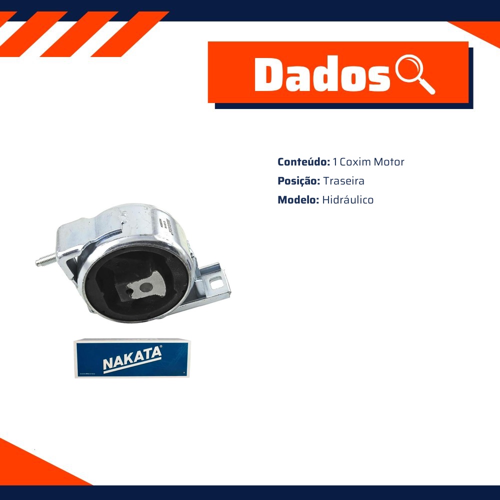 Coxim do Motor Traseiro para Mercedes-Benz A 160 e A 190 - Nakata - NB39004