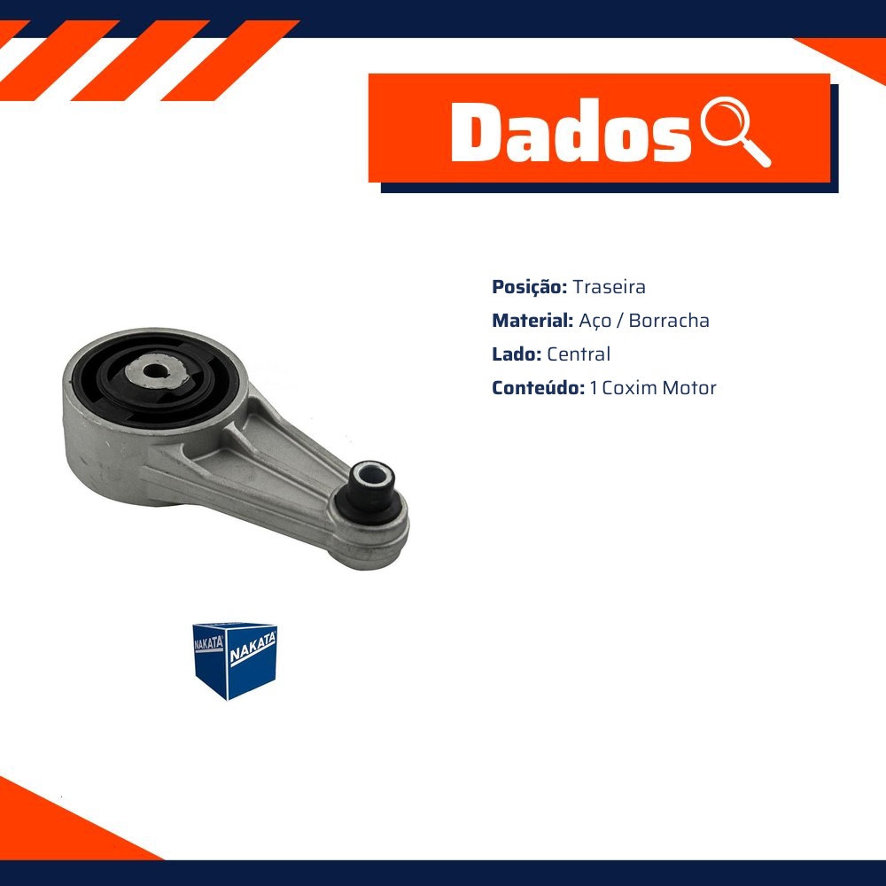 Coxim do Motor Traseiro Central - Nakata - NB36050