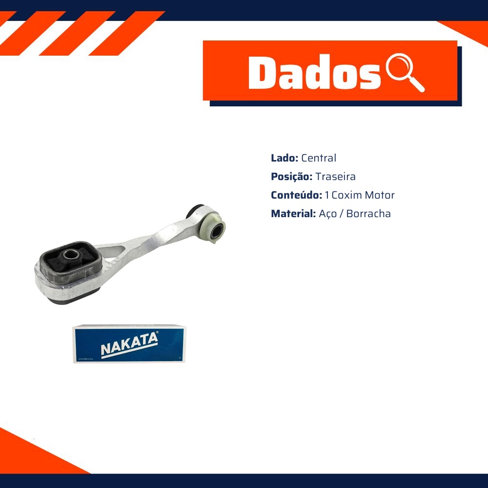 Coxim do Motor Traseiro Central - Nakata - NB36046