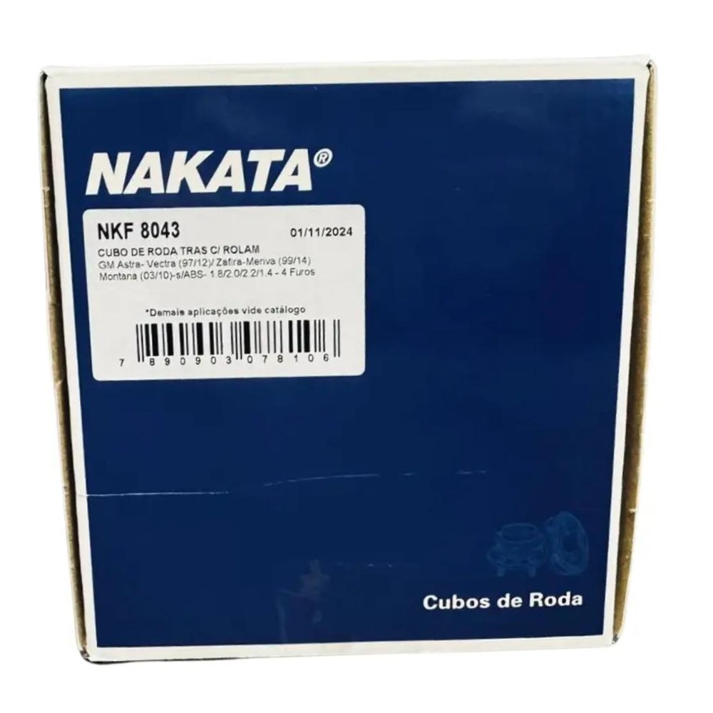 Cubo de Roda Traseiro Direito ou Esquerdo para Chevrolet Astra Hatch e Astra Sedan - Nakata - NKF 8043